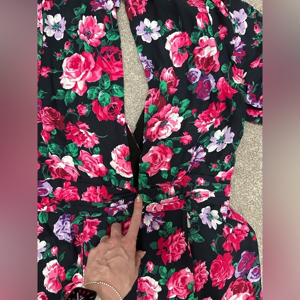 Ronny Kobo Floral Mini Dress w Open Back - size Medium - NWT - Cocktail / Formal - Picture 12 of 16